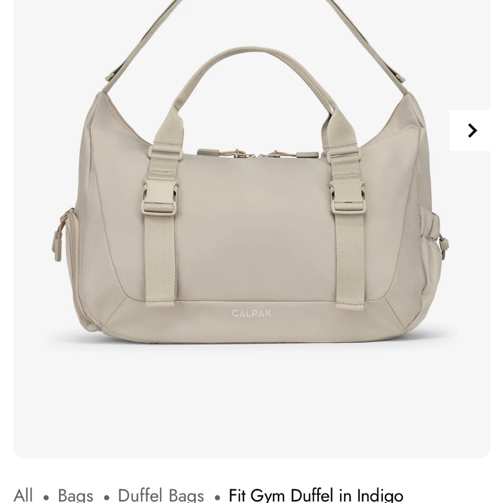 Calpak Light Gray/Greige Travel Duffel Bag